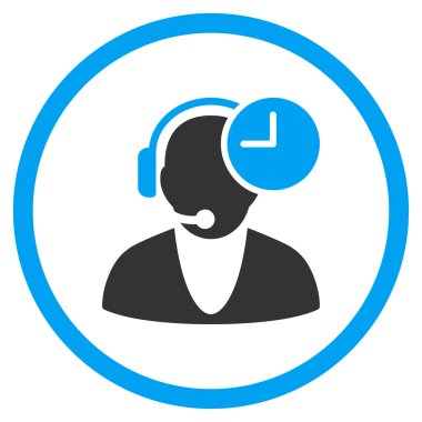 İşleç saat yuvarlak simgesini