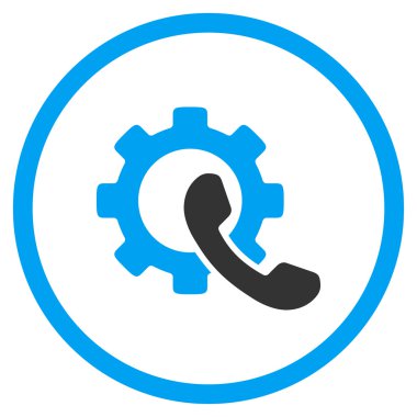 Telefon yapılandırma yuvarlak simgesi