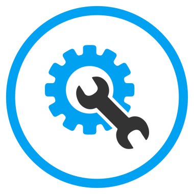 Hizmet araçları yuvarlak simge