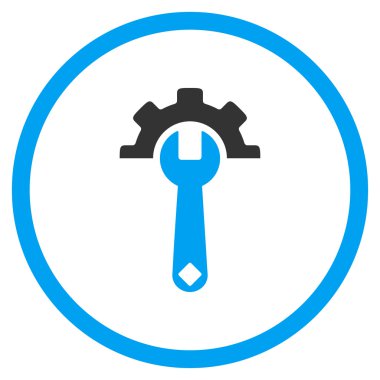 Hizmet araçları yuvarlak simge