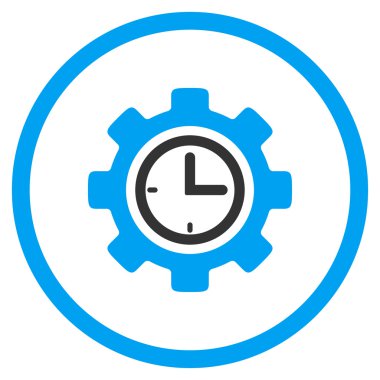 Zaman kurulum yuvarlak simge