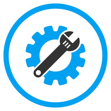 Hizmet araçları yuvarlak simge