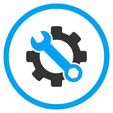 Hizmet araçları yuvarlak simge