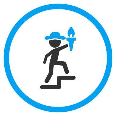 Human Figure Leader Rounded Icon