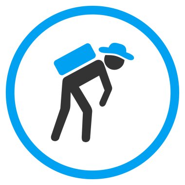 Human Porter Circled Icon