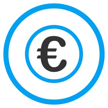 Euro para yuvarlak simge