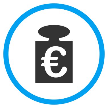 Euro ağırlık yuvarlak simge