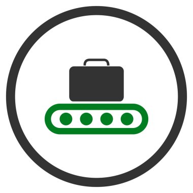 Bagaj konveyör yuvarlak simge