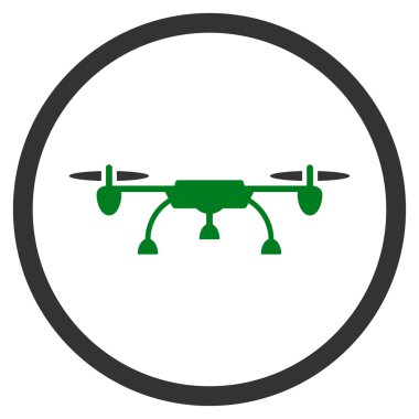 Hava helikopter yuvarlak simge