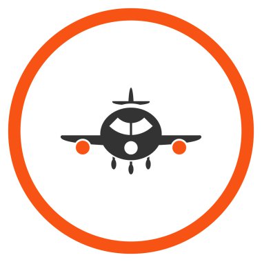 Cargo Aeroplane Circled Icon