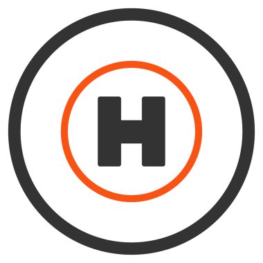 Helikopter iniş yuvarlak simge