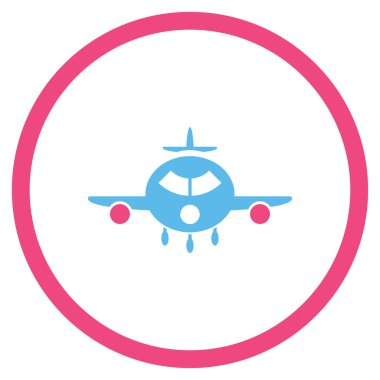 Kargo uçağı yuvarlak simge