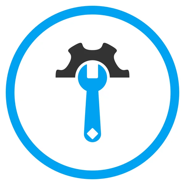 Service-Tools rundeten Symbol ab — Stockvektor