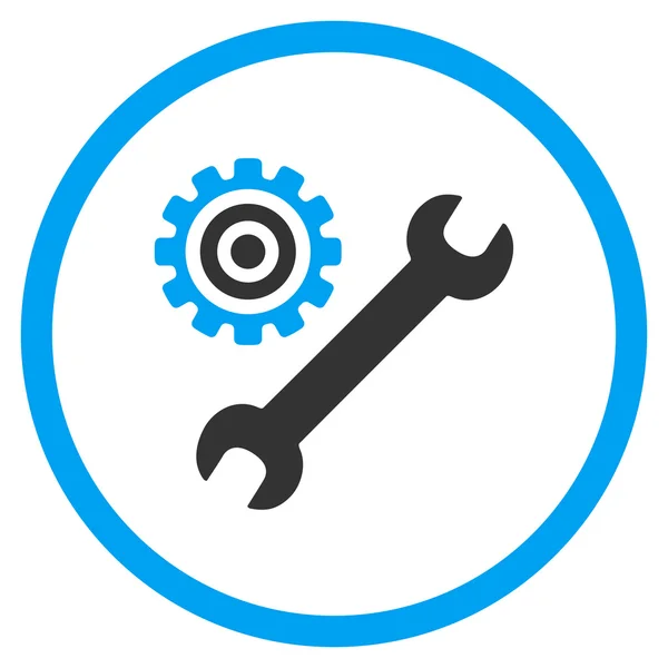 Zaoblené ikona nástroje služby — Stockový vektor