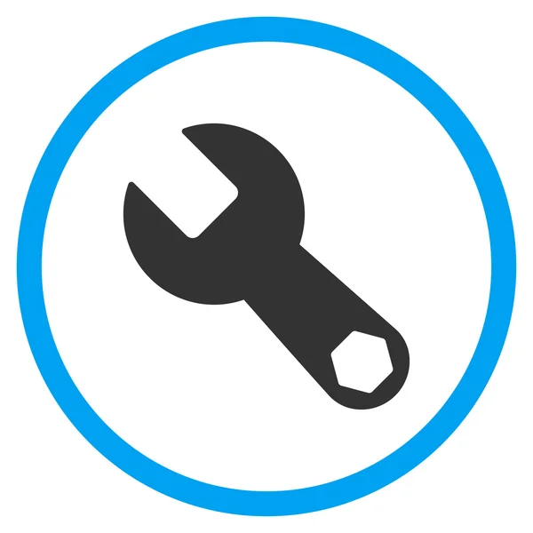 Wrench Rounded Icon — Stock Vector