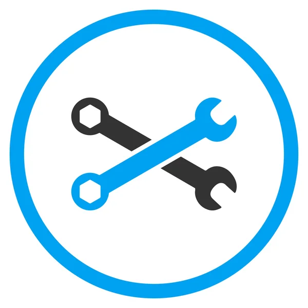 Wrenches Rounded Icon — Stock Vector