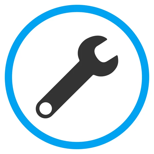 Wrench Rounded Icon — Stock Vector