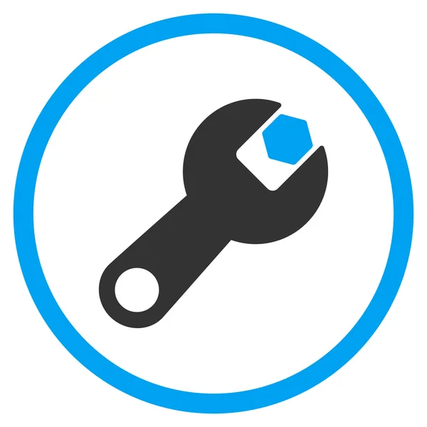 Wrench Rounded Icon — Stock Vector