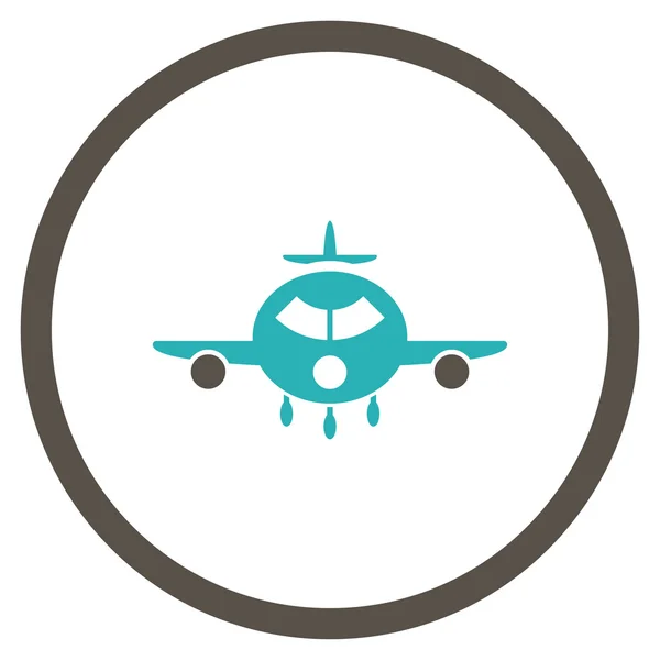 Cargo Aviation Circled Icon — Stock Vector