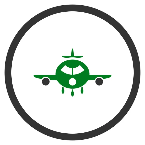 Εμπορευματικές αεροπορικές μεταφορές σε κύκλο εικονίδιο — Διανυσματικό Αρχείο