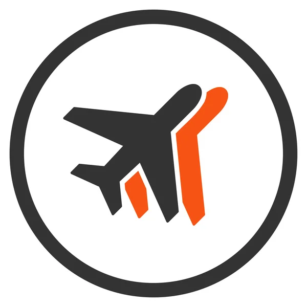 Αεροπορικές εταιρίες σε κύκλο εικονίδιο — Διανυσματικό Αρχείο