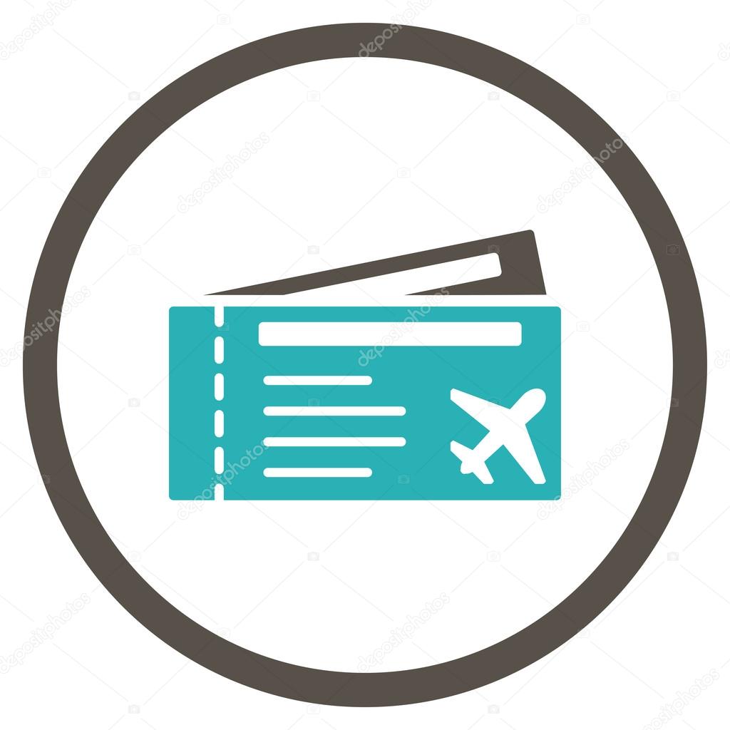 Airtickets Circled Icon