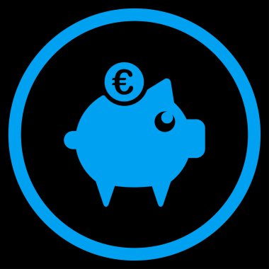 Euro kumbara çember simge