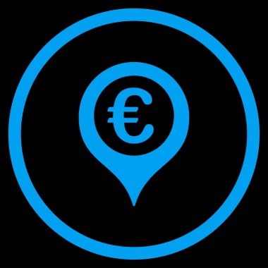 Avrupa harita işaretleyici yuvarlak simge