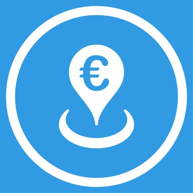 Euro konumu yuvarlak simge