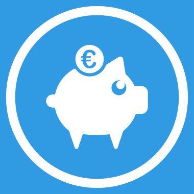 Euro kumbara çember simge