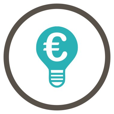 Euro ampul yuvarlak simge