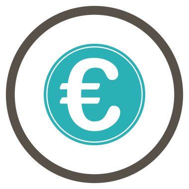 Euro para yuvarlak simge