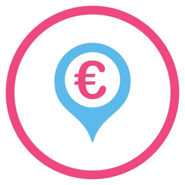 Avrupa harita işaretleyici yuvarlak simge