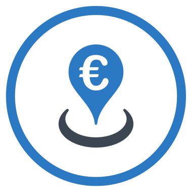 Euro konumu çember simge