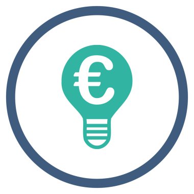 Euro ampul çember simge