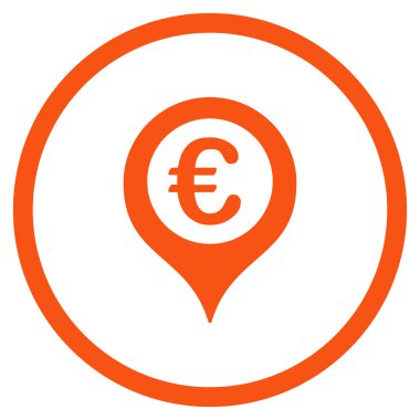 Avrupa harita işaretleyici çember simge