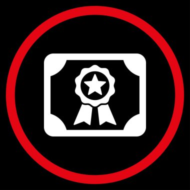 Sertifika yuvarlak simge