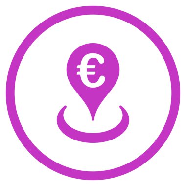 Euro konumu çember simge