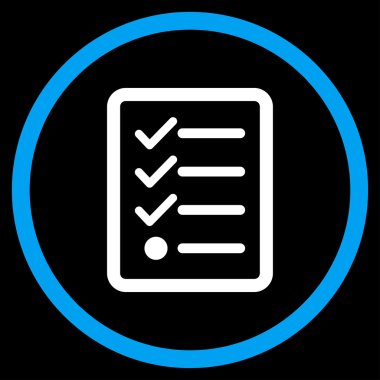 Denetim listesi çember simge