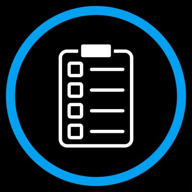 Sınav yuvarlak simge