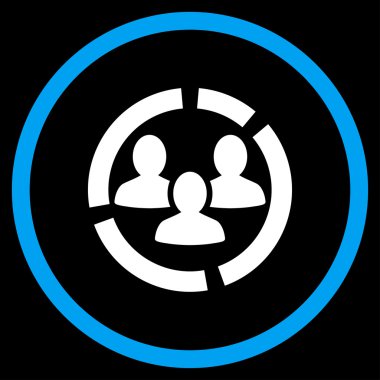 Demografi diyagramı yuvarlak simge