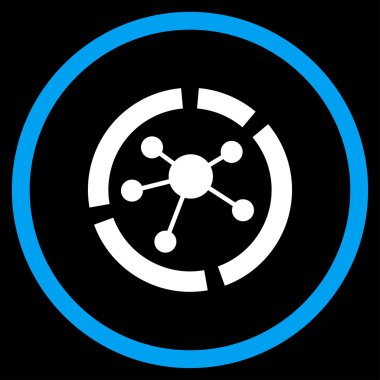 Bağlantıları yuvarlak simge diyagram