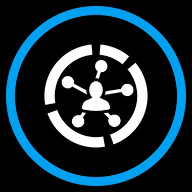 Bağlantıları yuvarlak simge diyagram