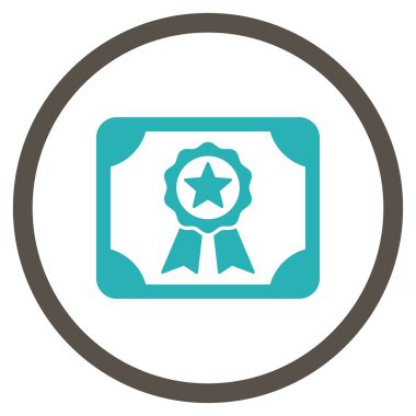 Sertifika yuvarlak simge