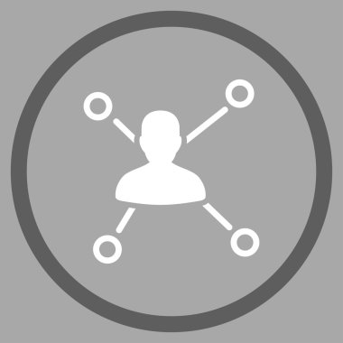 Simge kişi ilişkileri yuvarlak