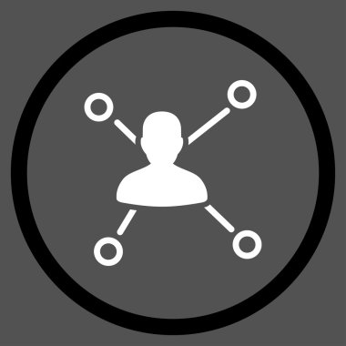 Simge kişi ilişkileri yuvarlak