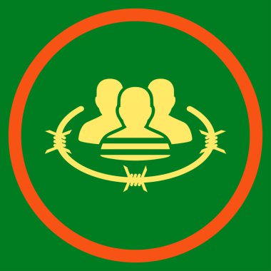 Mahkumlar simgesi yuvarlak