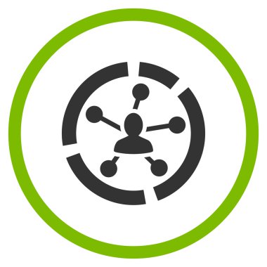 Linkler yuvarlak simge diyagram