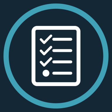 Denetim listesi çember simge