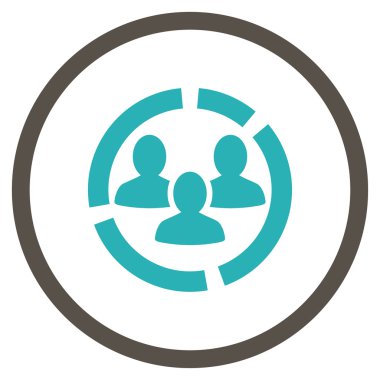 Demografi diyagramı çember simge